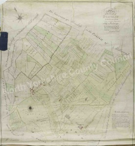 Historic map of Staveley 1805