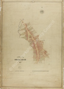 Historic map of Northallerton 1855