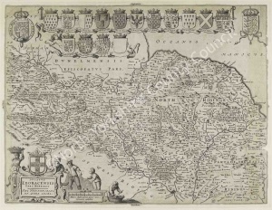 Historic map of the North Riding of Yorkshire