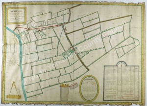Historic map of Maunby 1764