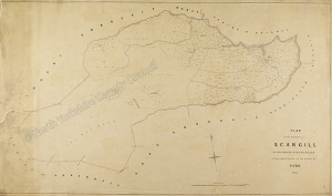 Historic map of Scargill 1838