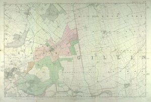 Historic map of Easby Abbey Estate