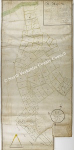 Historic map of Stainsby 1757