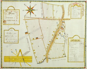 Historic map of Constable Burton 1813