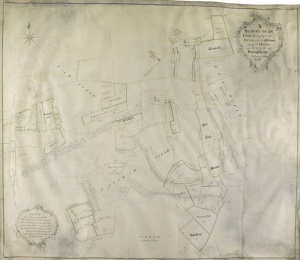 Historic map of Marton 1762