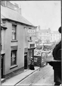 Westgate Corner pulling down of Moss's shop