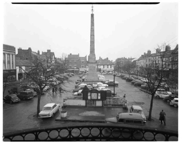 View of Market Place,  from Town Hall Balcony