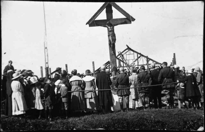 Studley Royal - War Memorial Crucifix dedication