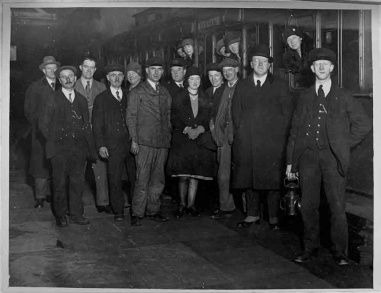 Passengers and staff at Ripon Railway Station