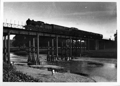 Steam train over River Ure