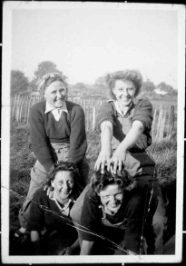 Four land Girls, Kirkby Malzeard