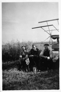 Miss Langley as a land girl working with POWs