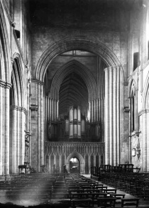 Ripon Cathedral - The Nave, view of Organ and Pulpitum Screen