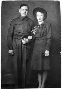 Eva and William Freeman on their wedding day