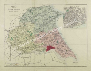 Historic map of the East Riding of Yorkshire 1822