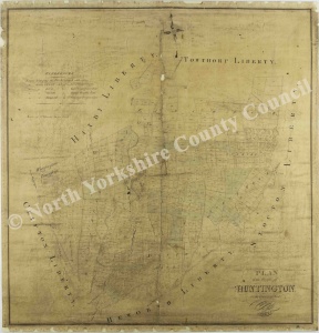 Historic map of Huntington 1829