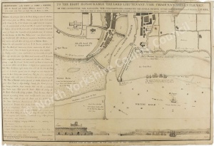 Historic map of Whitby 1794