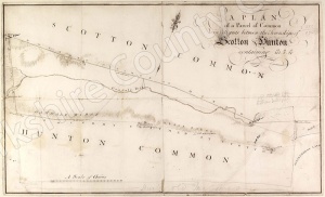 Historic map of Scotton and Hunton