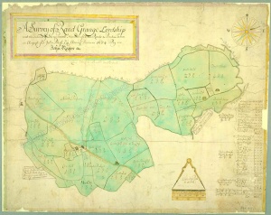 Historic map of Rand Grange 1634