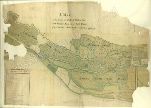 Historic map of Bolton Hall