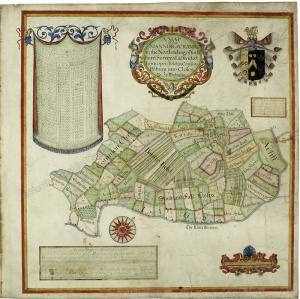 Historic map of Crambe 1703