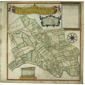 Historic map of Howsham 1705