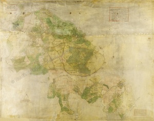 Historic map of Newburgh 1605