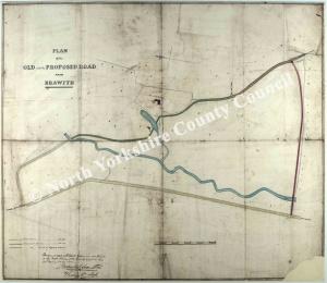 Historic map of Brawith 1854