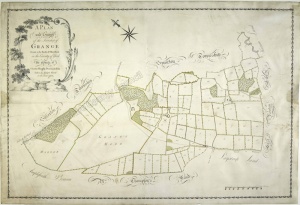 Historic map of Oswaldkirk 1782