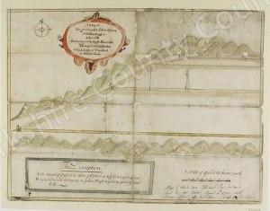 Historic map of Caldbeck