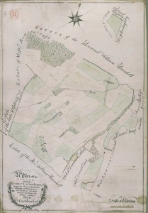 Historic map or Kirby Malzeard 1807