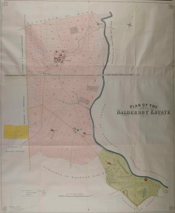 Historic map of Baldersby