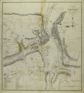 Historic map of Whitby 1828