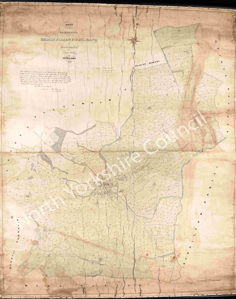 Bedale Tithe Map 1838