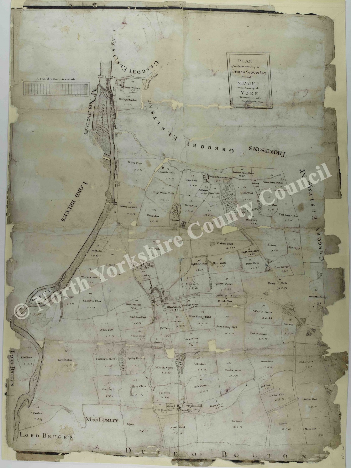 Historic map of Danby