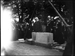 Alderman W.T.Moss laying the Foundation Stone of the Spa Baths