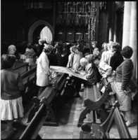 Jim Gott sketching in Cathedral