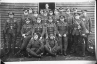 Group portrait of soldiers at Ripon Army Camp