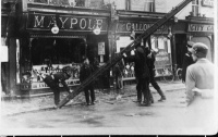 The fire brigade on Market Place north