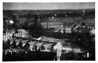 General view from Cathedral Tower towards Alma Weir