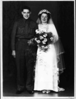 Evelyn Turkington and Benny Lowther's wedding portait