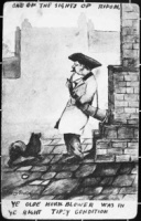 Postcard - Cartoon of drunken hornblower