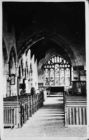 Kirkby Malzeard Church - Interior after fire, 1908