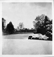 Mowbray House, Kirkby Malzeard - Winter in the grounds, 1931