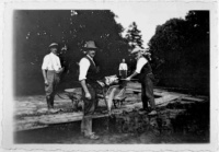 Clearing silt from Mill Race, Kirkby Malzeard