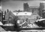 View of Thorpe Prebend house and Ripon Catherdral from Bondgate Green Stone Bridge