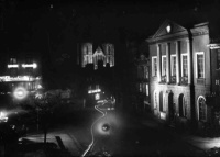 Ripon Town Hall, Cathedral and Unicorn Hotel at night