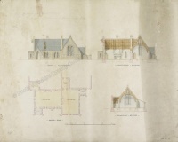 Historic plan of Buttercrambe School